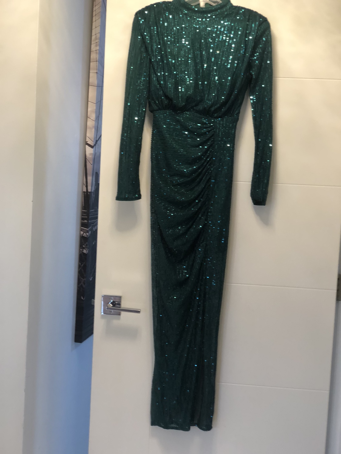 Green sequin long dress - photo 2