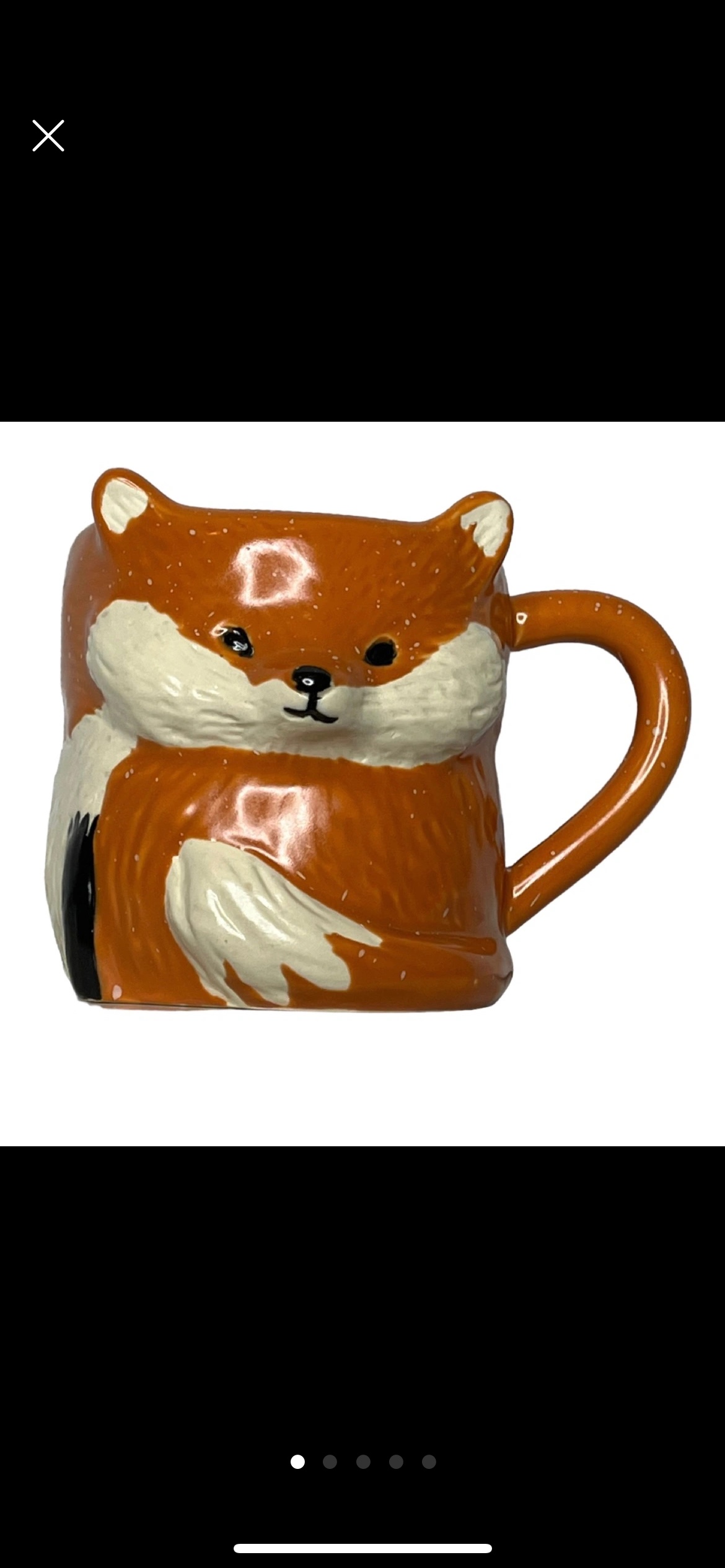 Indigo Fox 3D Mug Woodland Creature Animal Cottagecore thumbnail