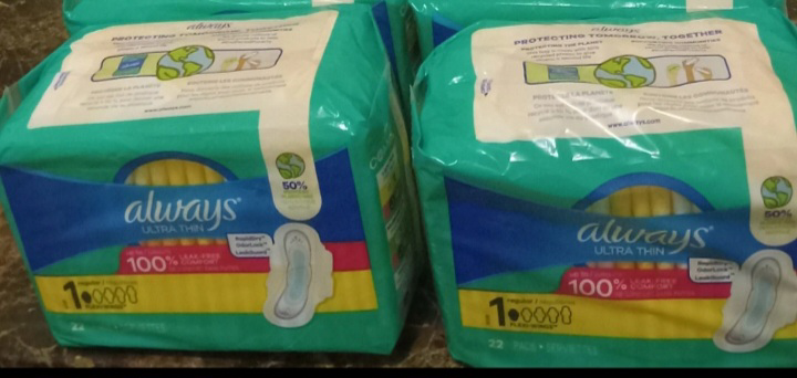 Always size 1 Pads(6 packs of 22 pads in each) thumbnail