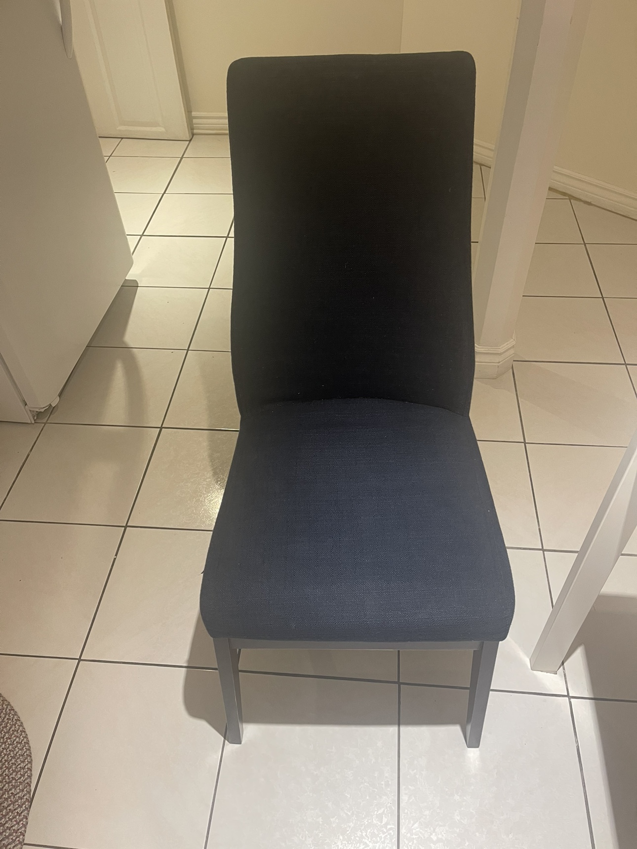 Dining set with 4 blue chairs - photo 2