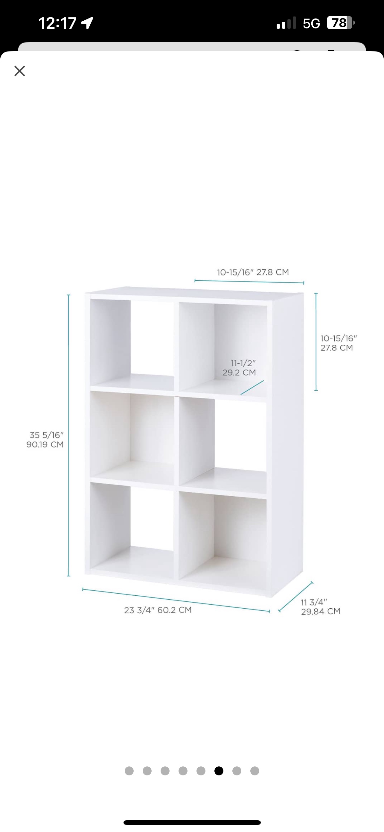 6 cube shelf - photo 2