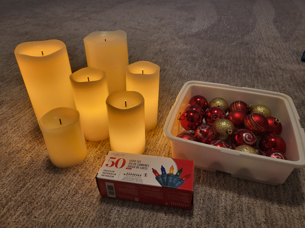 LED candle + etc