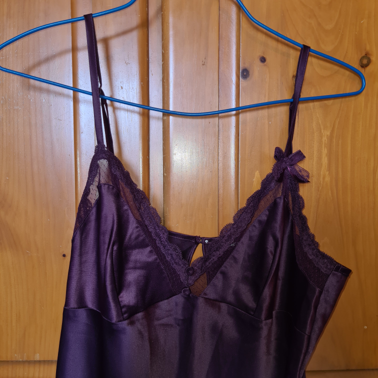 Purple laced night dress - Darjeeling image indicator(2)