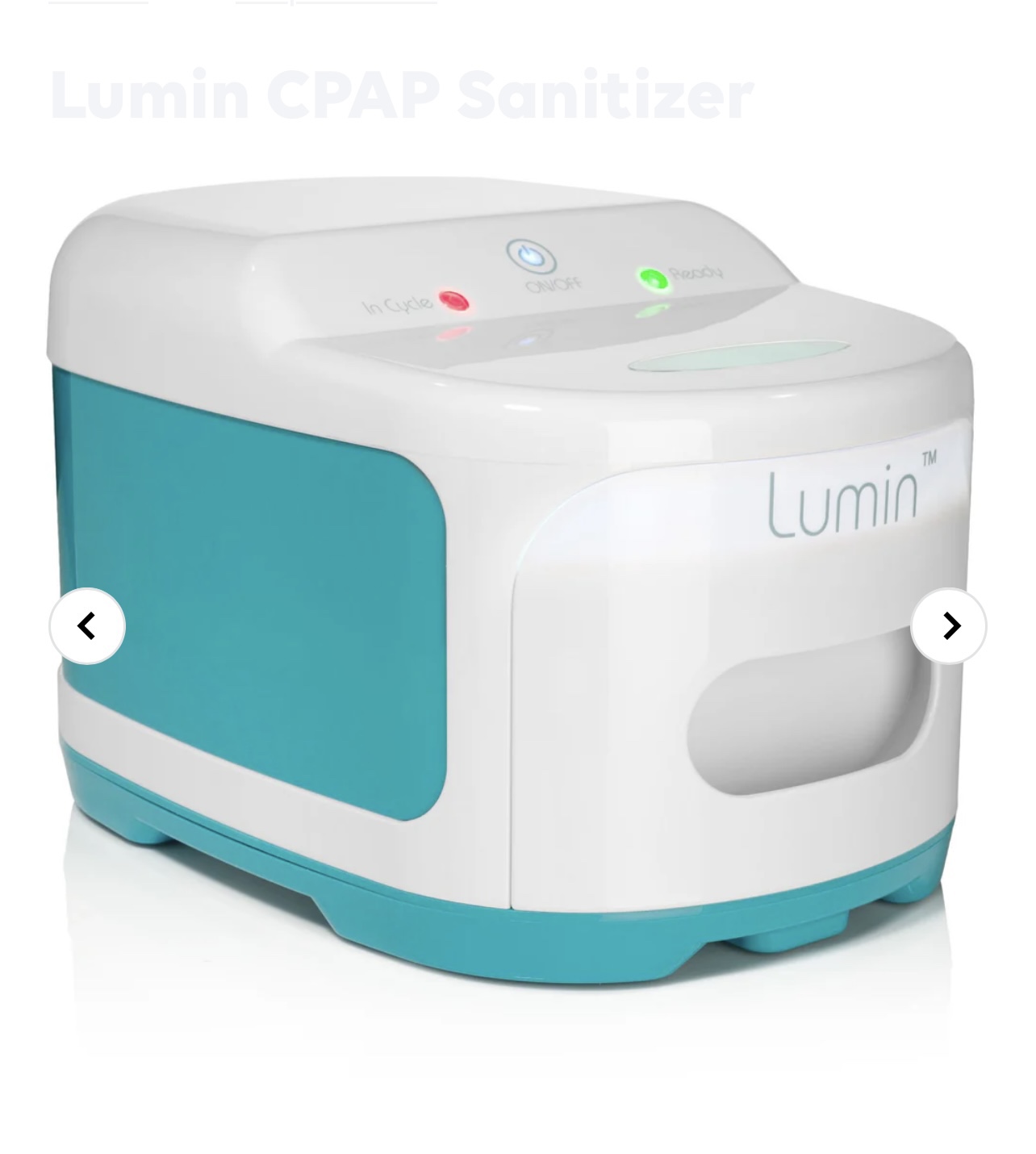 Brand new lumin cpap cleaner image indicator(2)