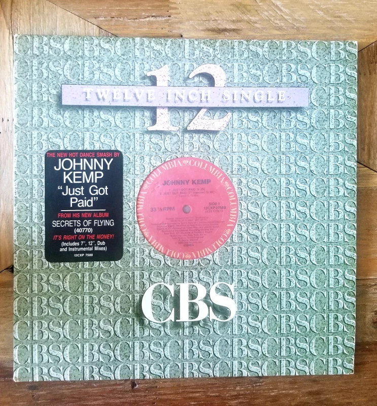Johnny Kemp "Just Got Paid" 12 Inch Single Vinyl Record VINTAGE