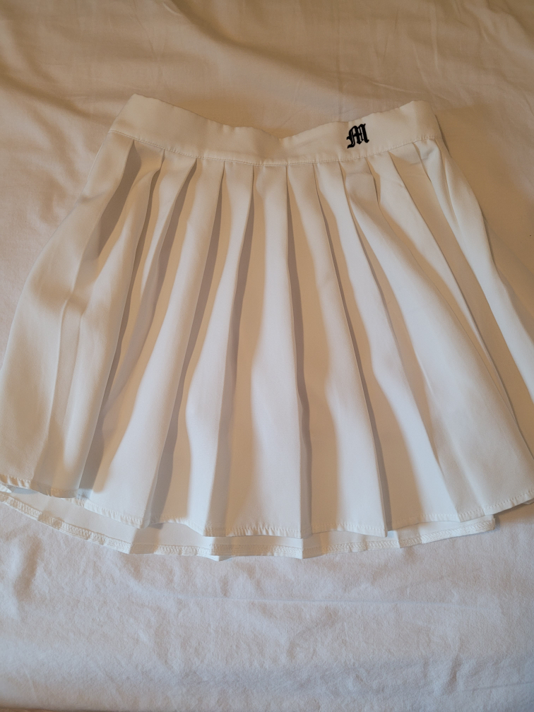 White Tennis Skirt with Shorts