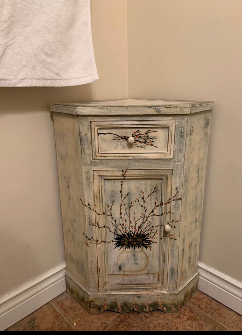 Corner wood printed cabinet - photo 5