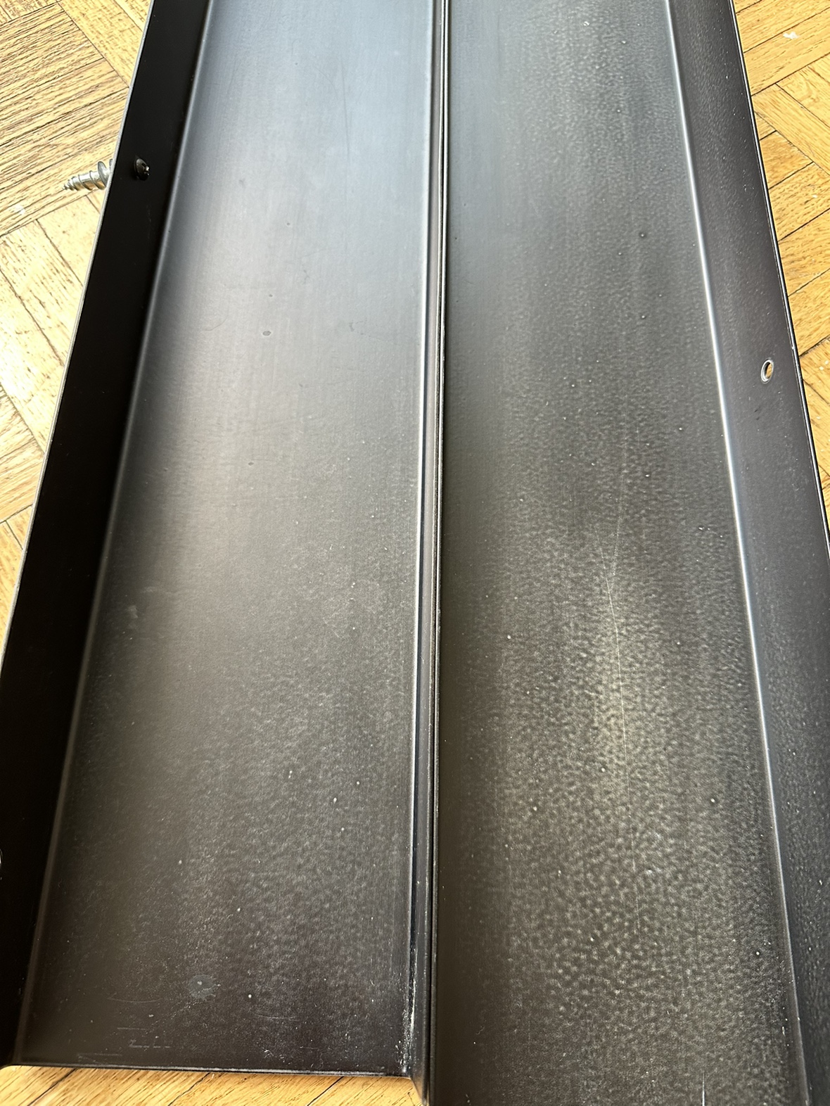 CB2 24” Floating Metal Shelves in Gunmetal x2 - photo 5