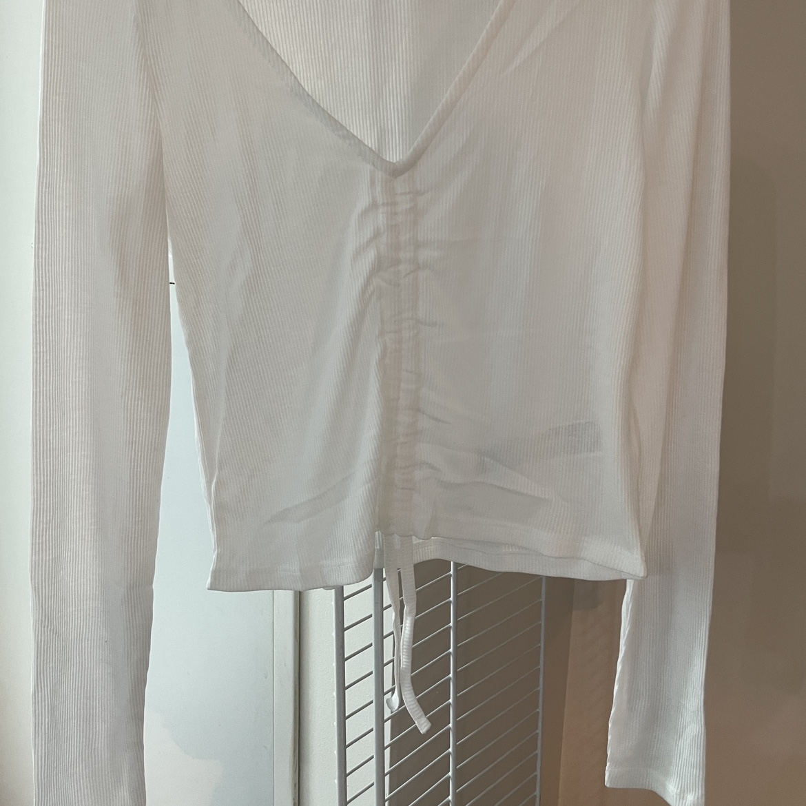 NEW Shein drawstring front crop top image indicator(3)