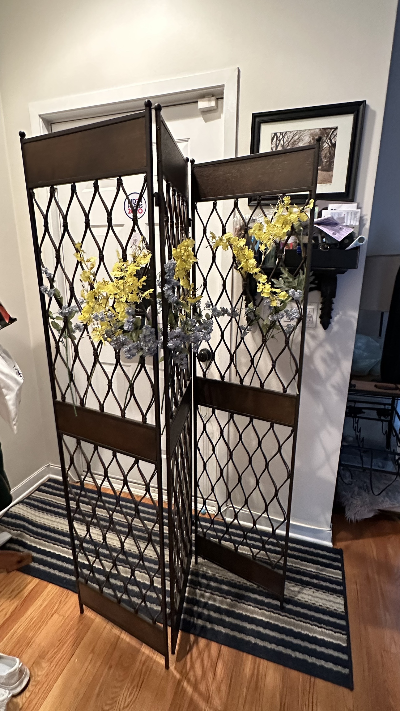3 panel Wicker Screen