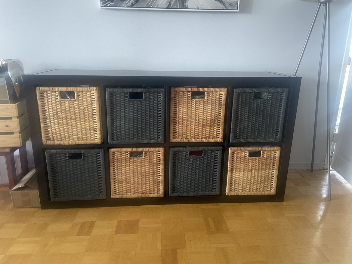 IKEA KALLAX with IKEA BRANAS BASKETS thumbnail