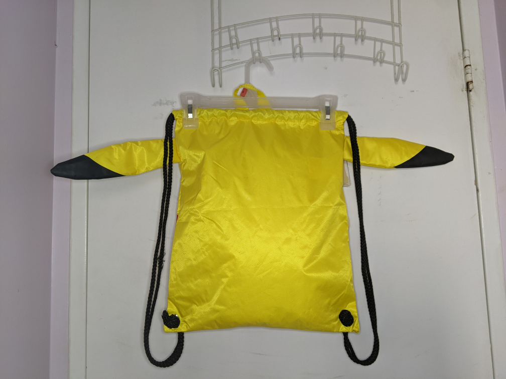 POKEMON Pikachu Sack 16" Draw String SLING Backpack Shoulder Bag image indicator(2)