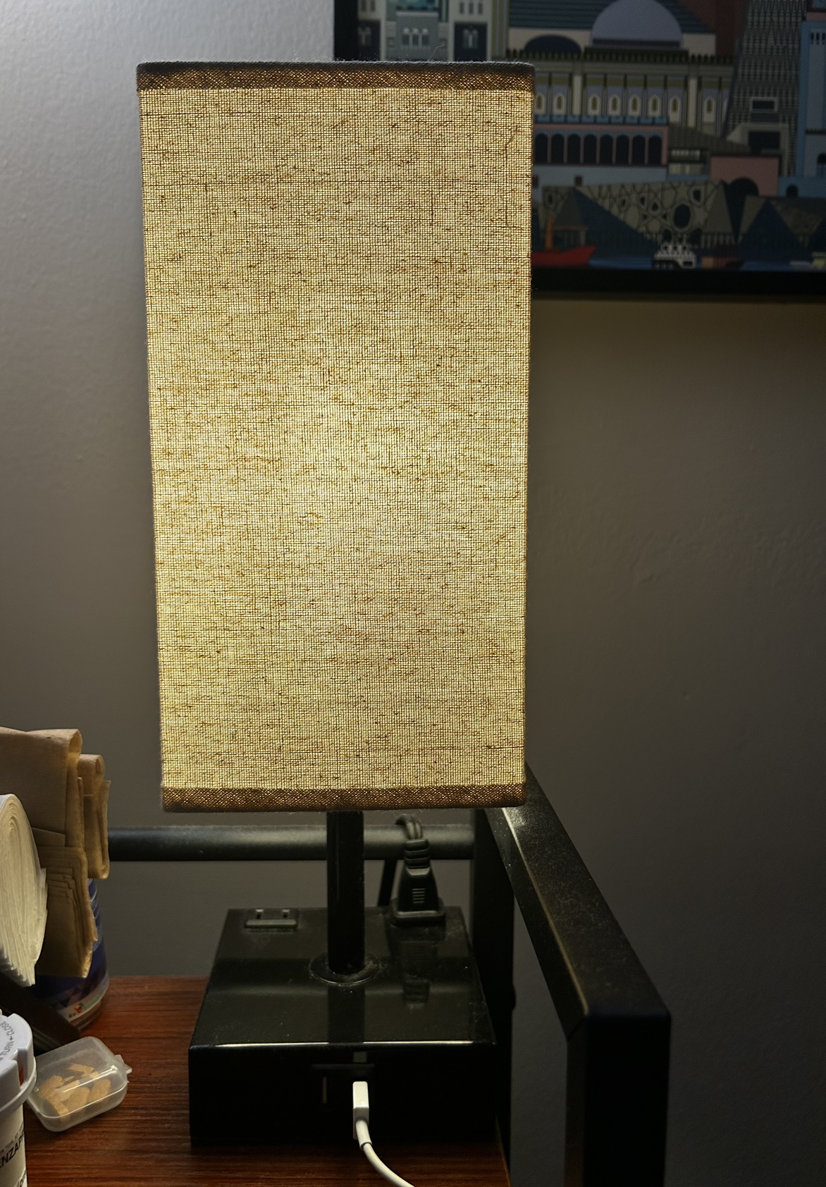 Touch Lamps with USB ports (2 Bedside lamps with light bulbs) - photo 2
