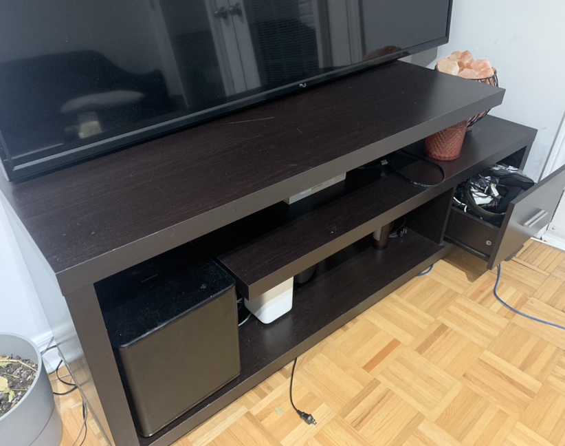 Tv stand (brown/black)