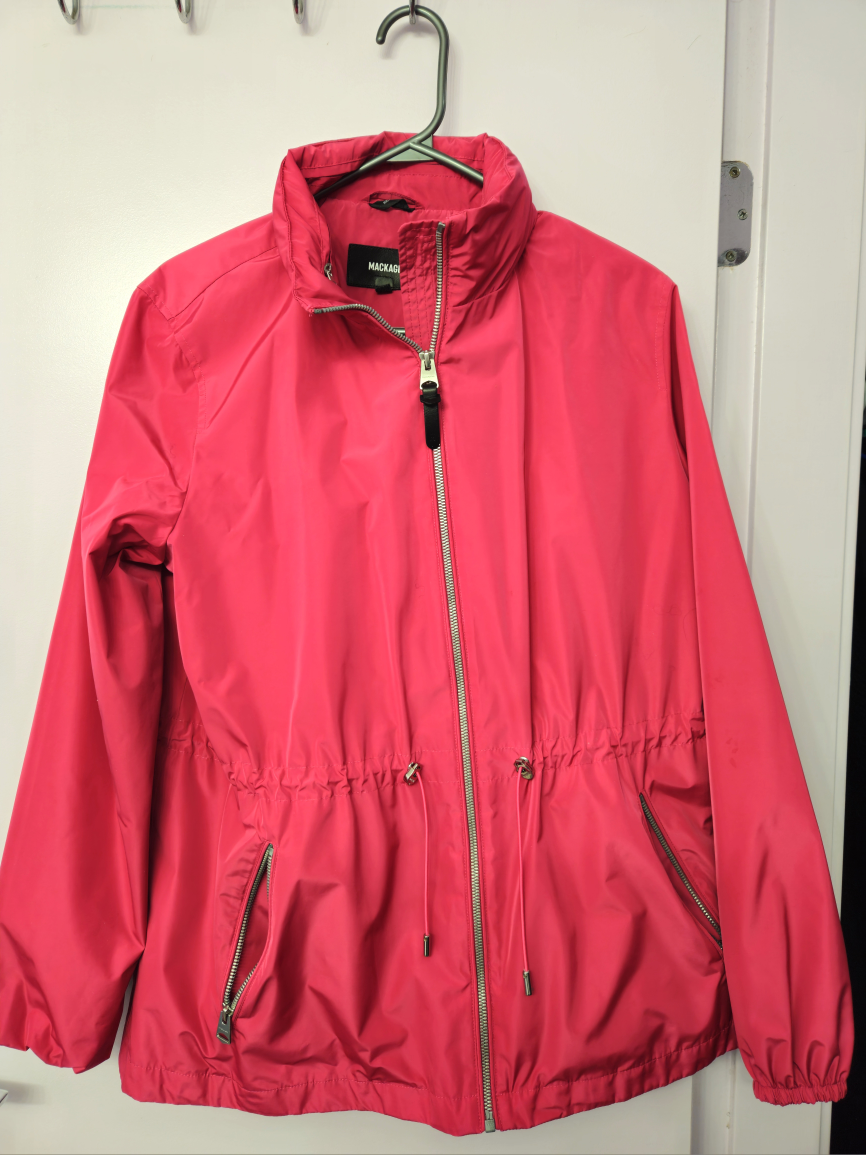 Mackage fuchsia pink bonnie rain shredder jacket thumbnail