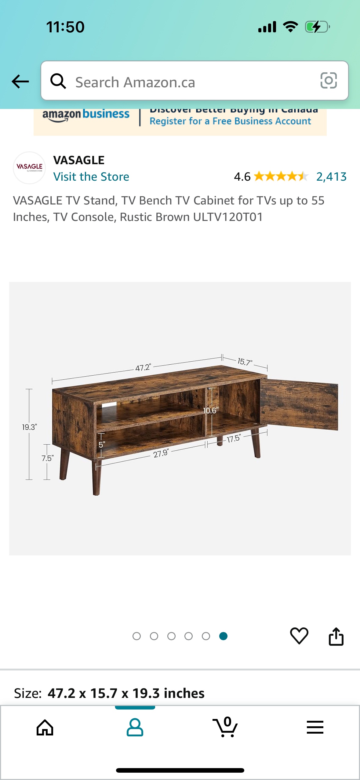 Wood TV stand - photo 3