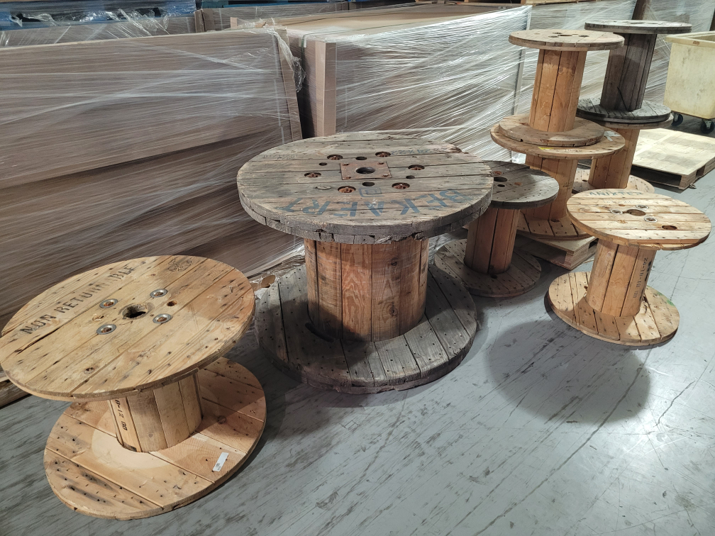 wood spools $10 ea big one gone thumbnail