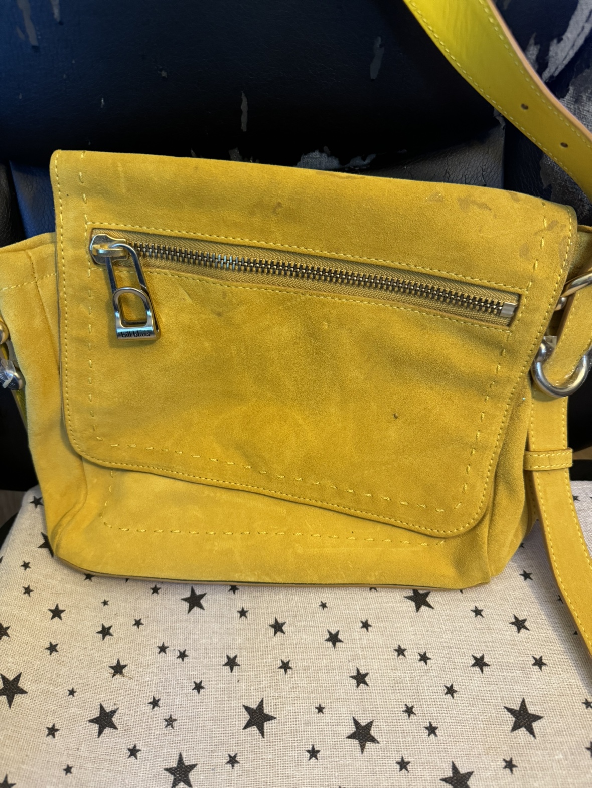 Leather suede Bill Blase bag pre owned - photo 2