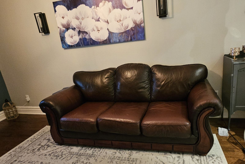 Leather Sofas (2)  $100 each thumbnail