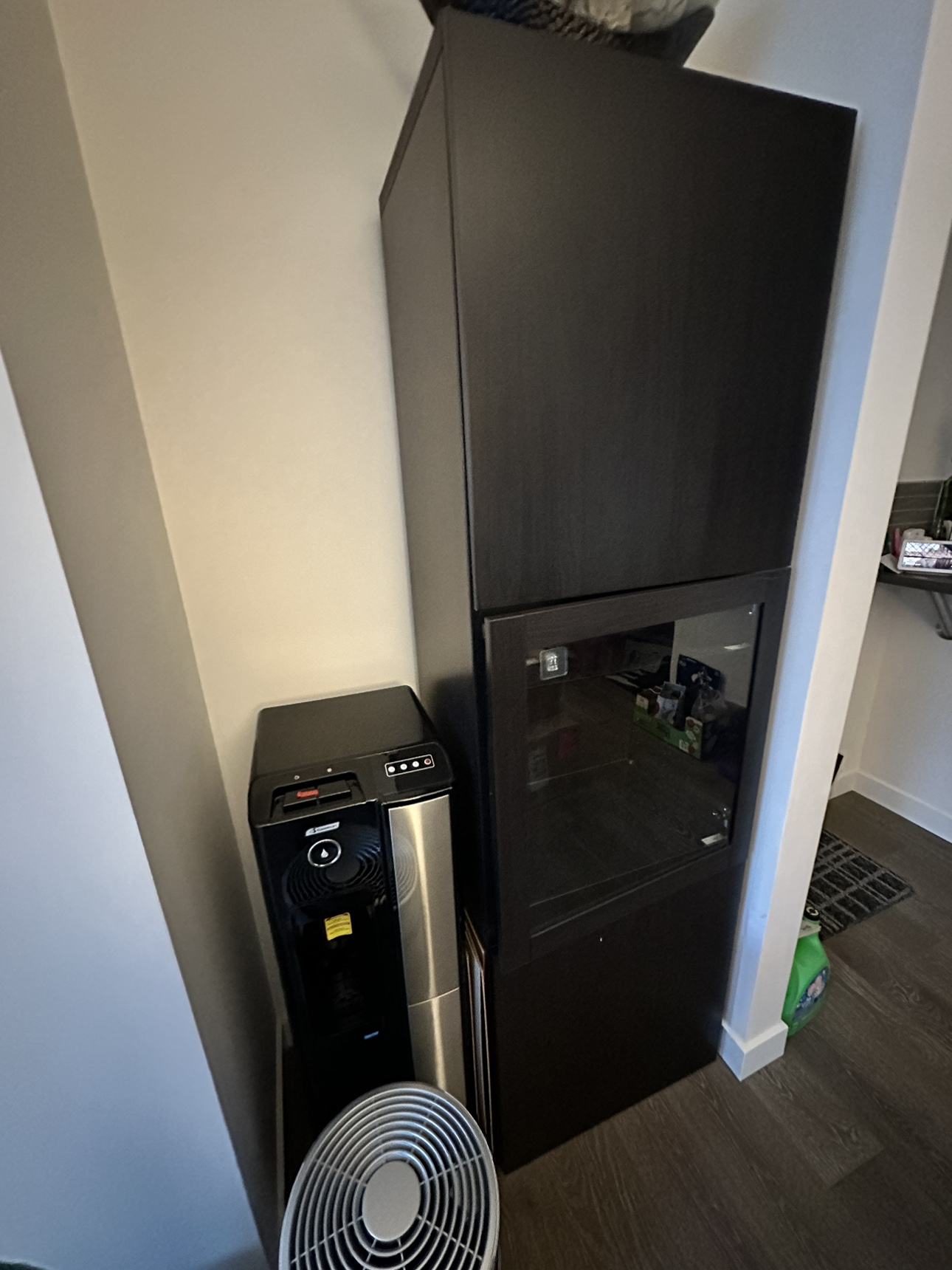Ikea storage combination with glass door
