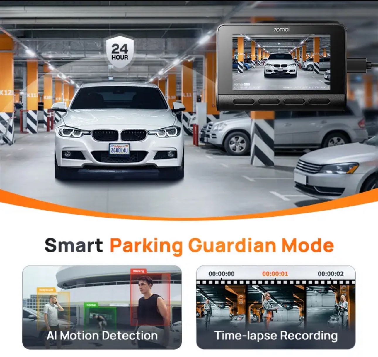 70mai A810 4K Dash cam with Sony Starvis 2 image indicator(4)