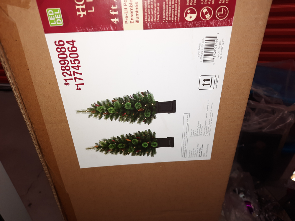 $129 New inbox lot of 2 Holiday living porch trees image indicator(3)