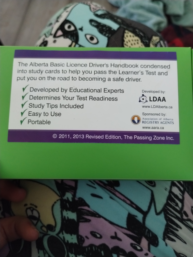 flash cards for license