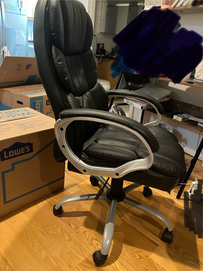 Black office swivel office computer ergonomic chair - photo 4