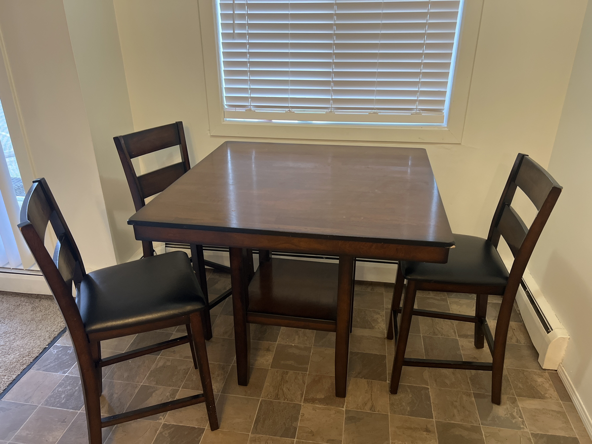 Dining table with 3 chairs