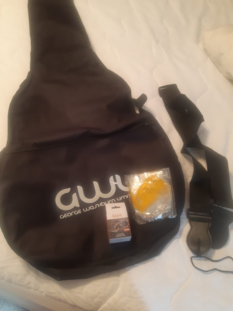 guitar with accessories and stand - photo 2