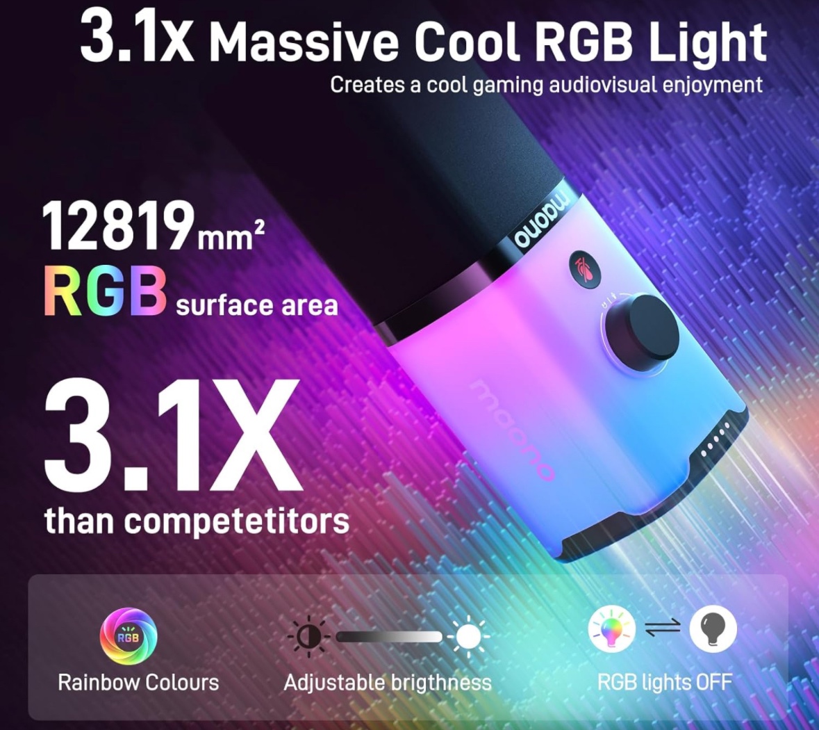 *BRAND NEW* - 🎙️Computer/Gaming Microphone + RBG Light🎙️ - photo 5