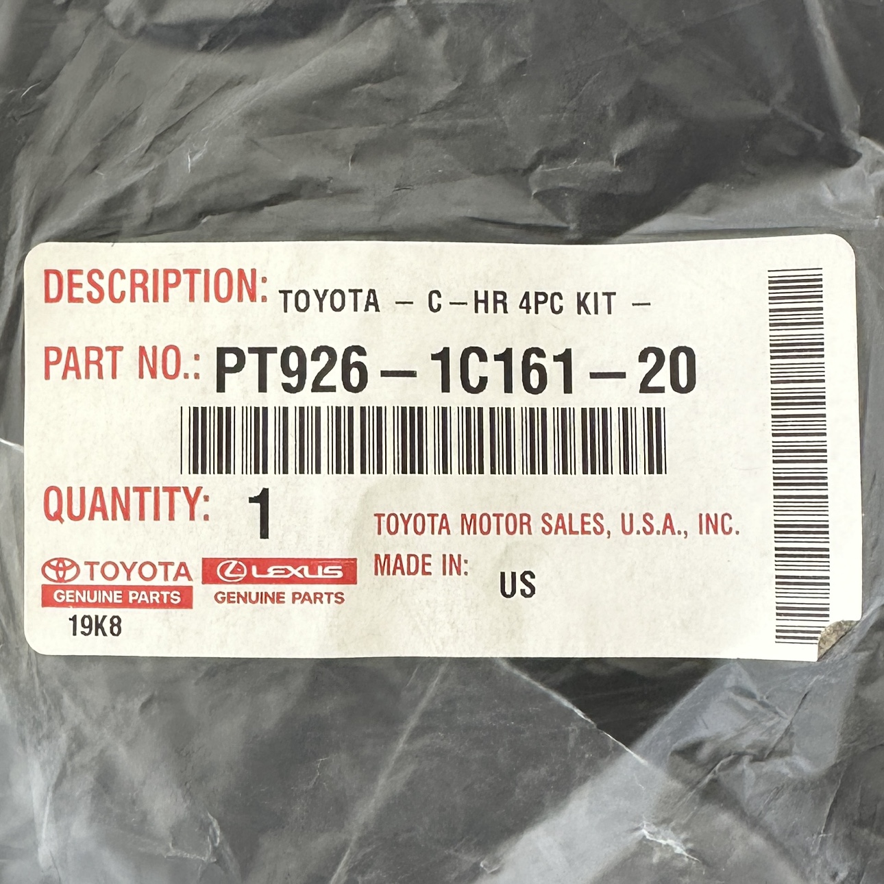 New Genuine Toyota 2019 CH-R Mats - photo 2