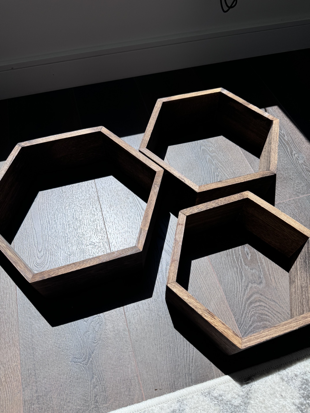 3 Hexagon Wall Shelves - photo 2