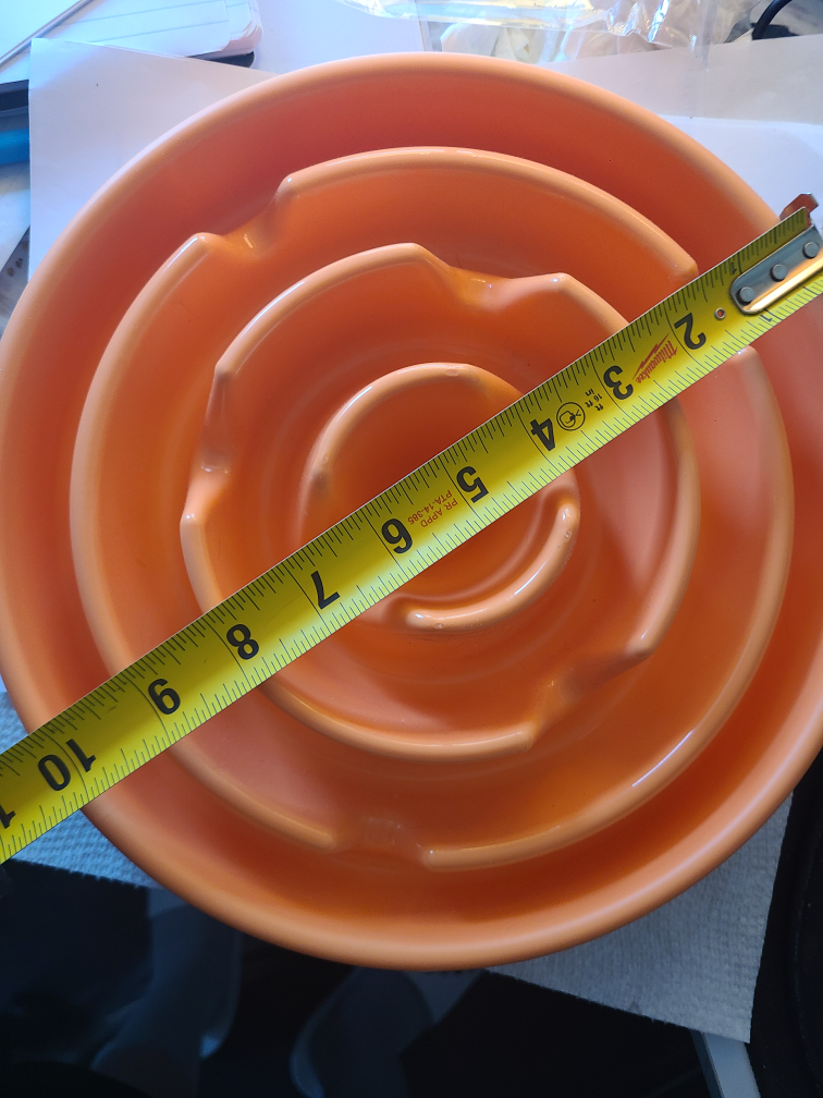 Slow feeder dog bowl - Large (10 inch)
