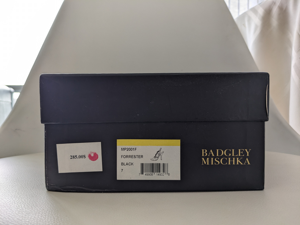 Badgley Mischka Forrester Black Satin Jeweled Heels image indicator(3)