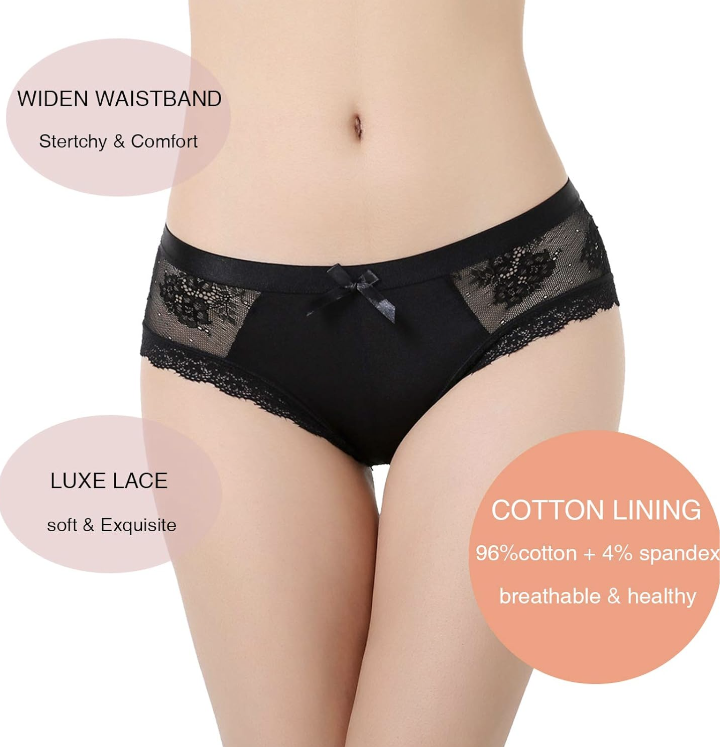 Women Sexy Underwear Lace Bikini Panties Multipack image indicator(2)