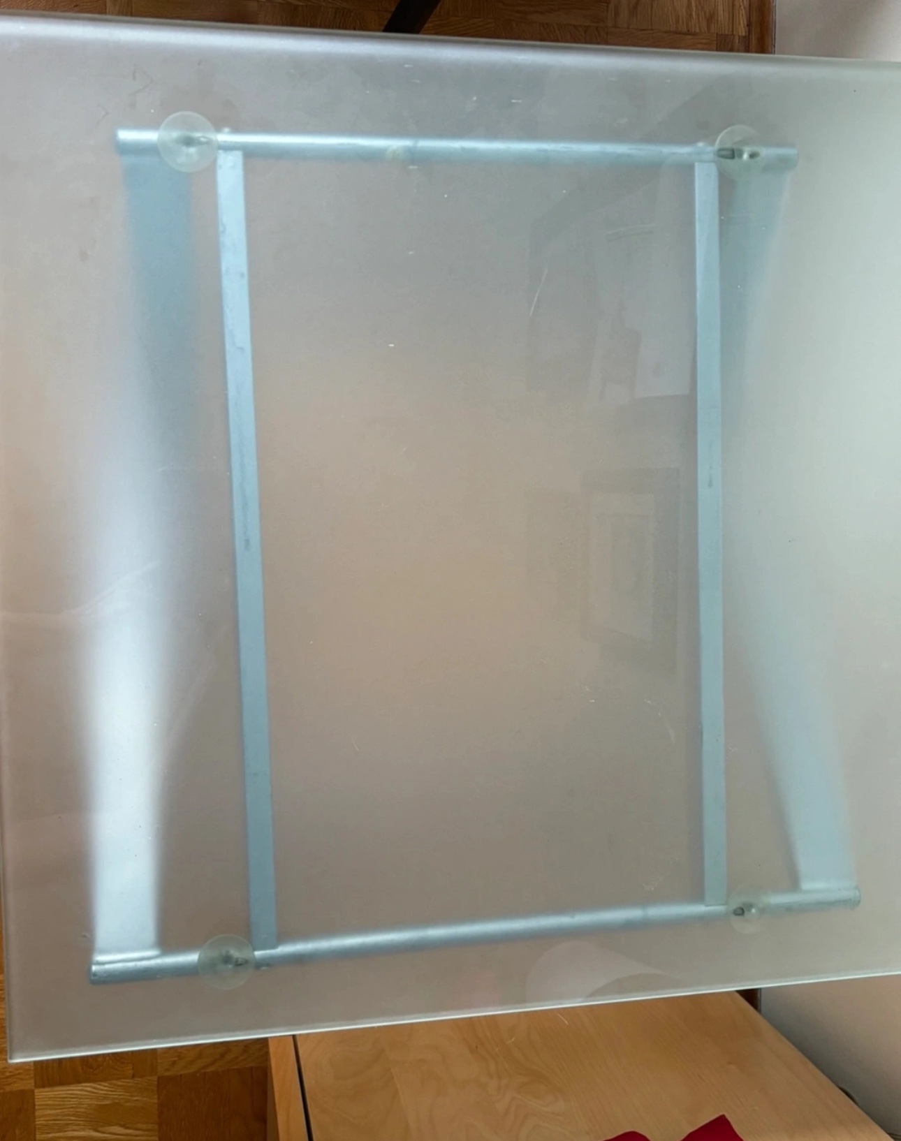 Frosted Glass End Table - photo 4