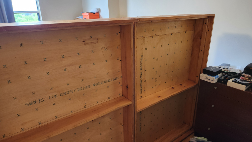 Used double/Queen wooden platform bed frame