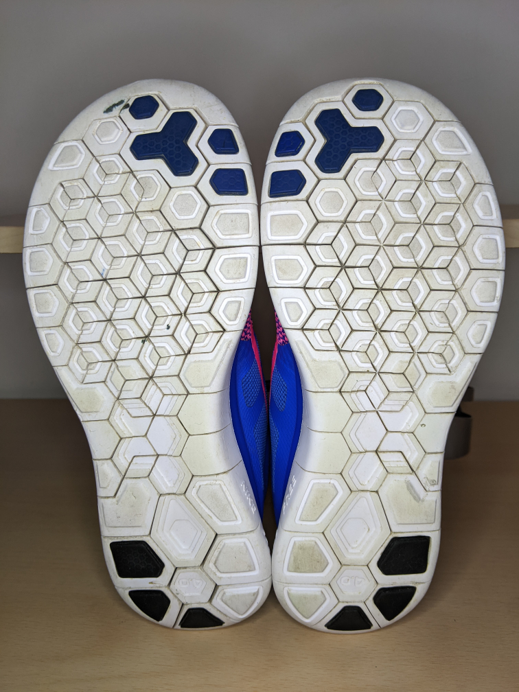 Nike Free 4.0 Shoes Sneakers Footwear Size 7 US Blue & Pink image indicator(5)