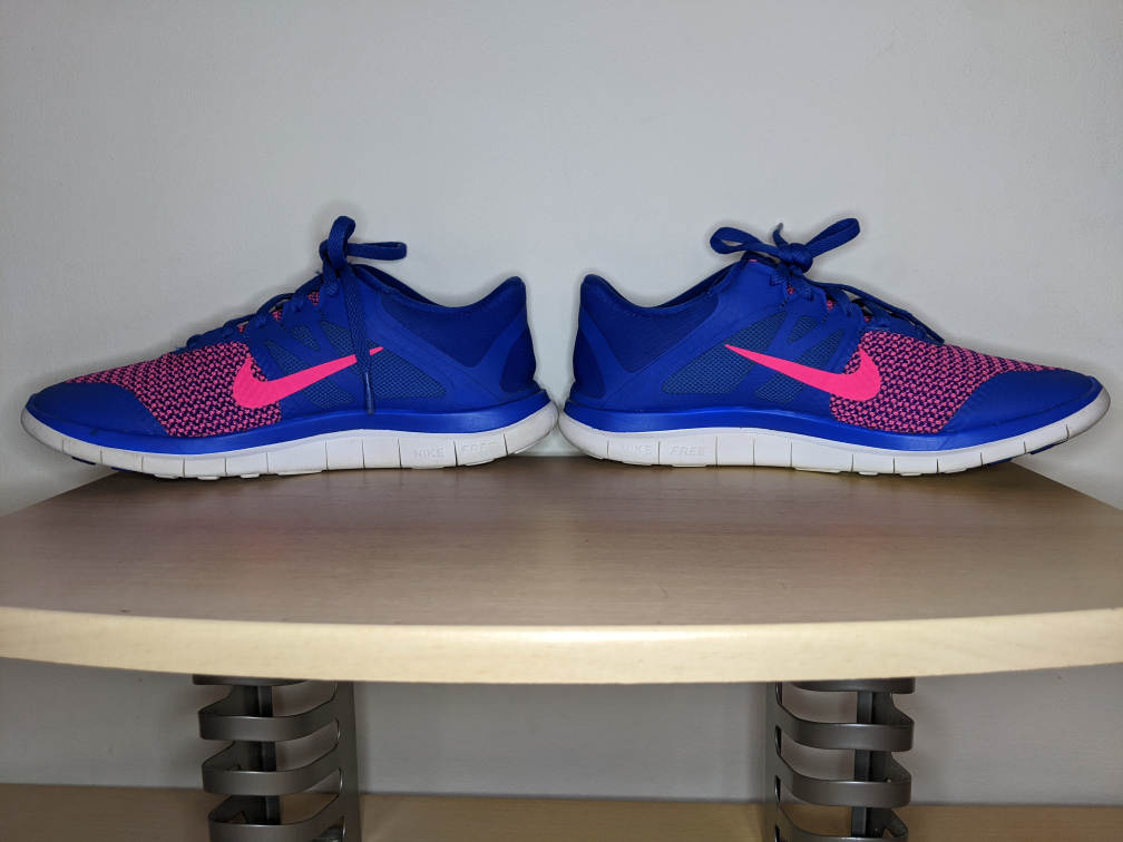 Nike Free 4.0 Shoes Sneakers Footwear Size 7 US Blue & Pink image indicator(6)