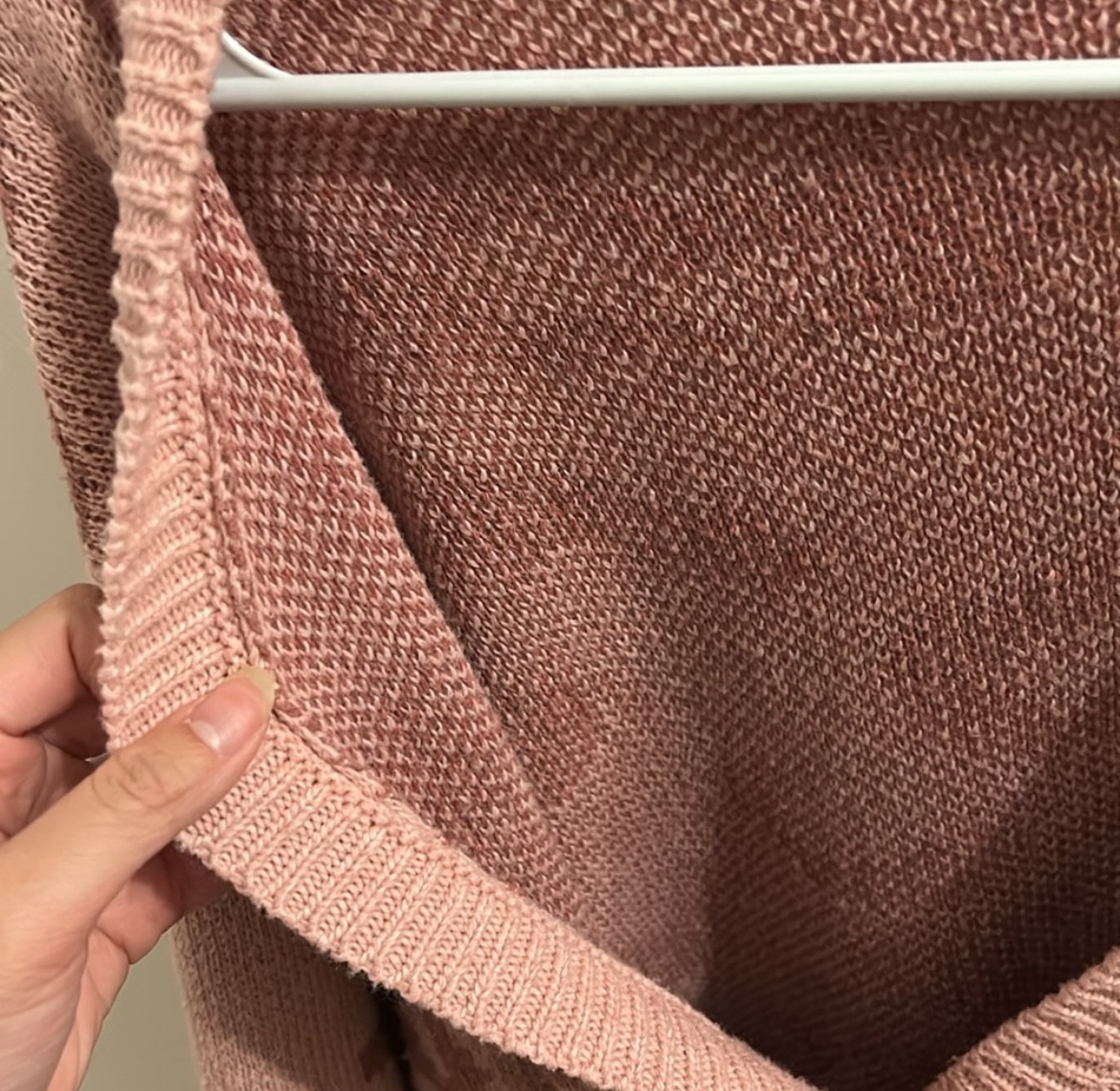Korean pink oversized cardigan image indicator(2)