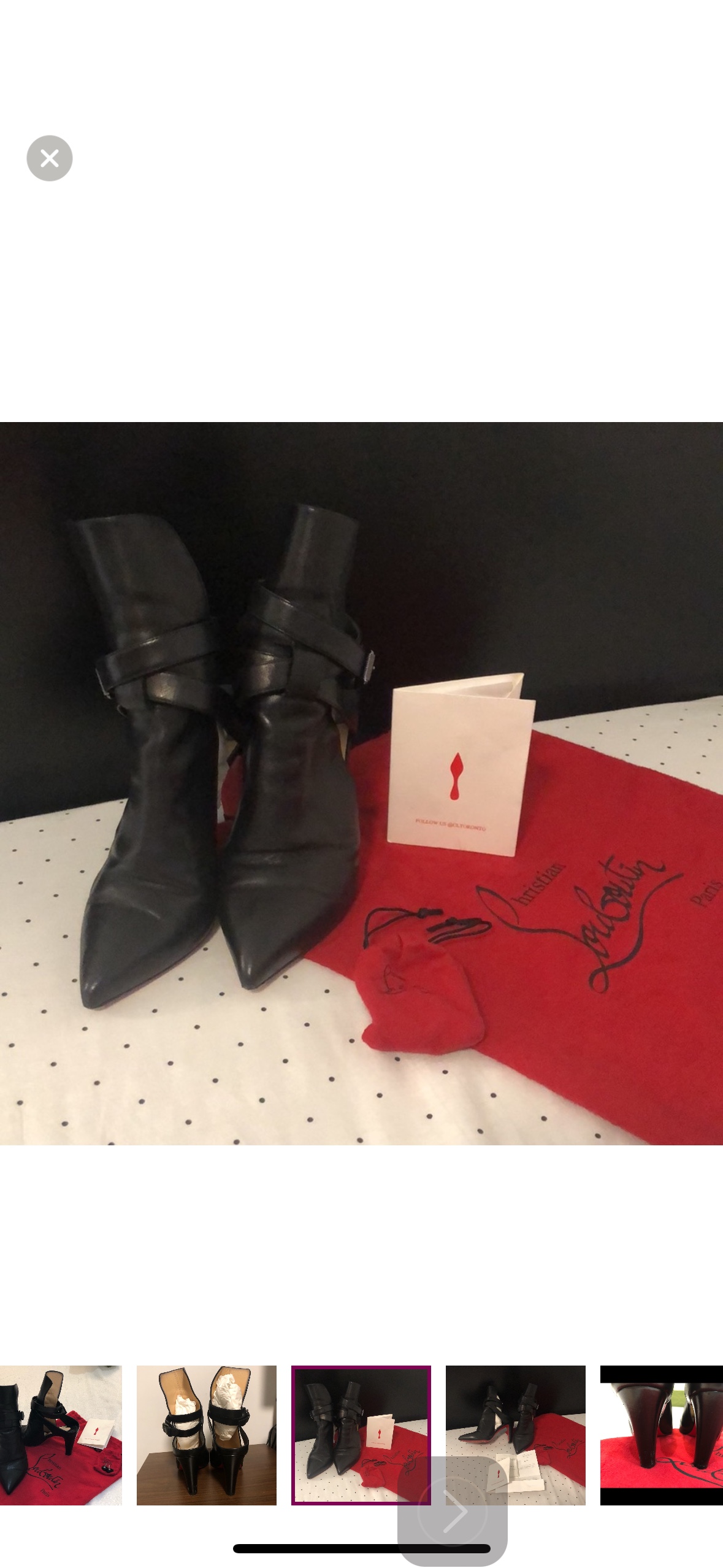 Christian Louboutin Pointipik leather half booties - photo 2