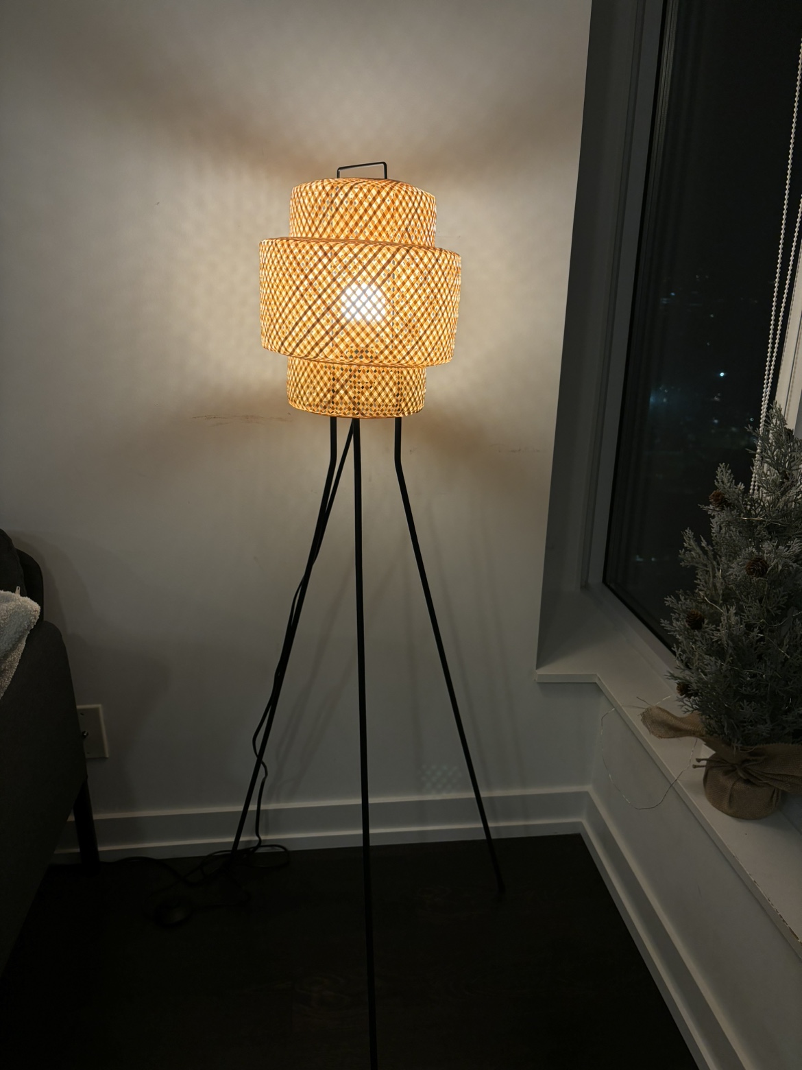 IKEA bamboo Floor lamp