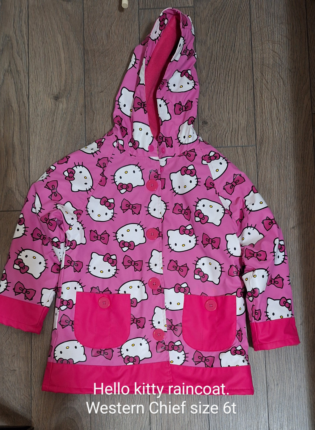 Hello kitty raincoat, Western Chief brand. size 6