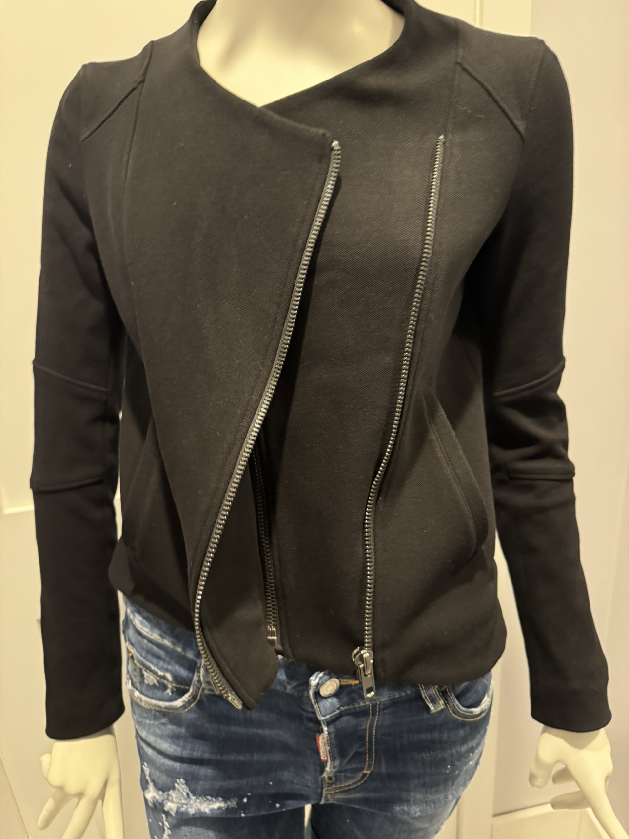 Helmut Lang - Moto Asymmetric Zip Jacket Size M (SLIM FIT) image indicator(5)