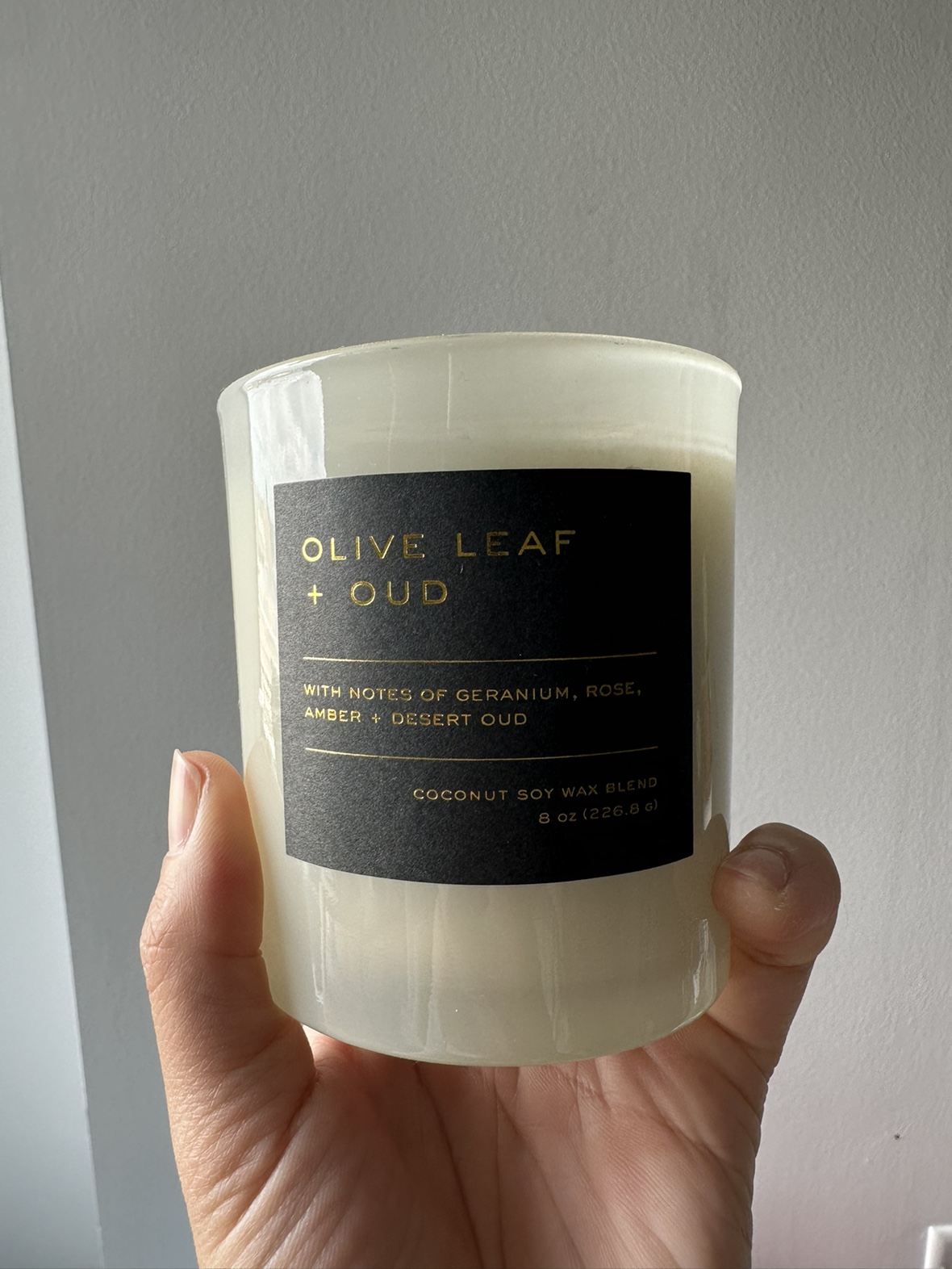 Olive Lead and Oud Candle