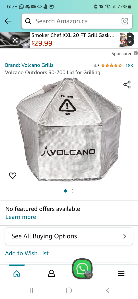 Volcano Outdoors 30-700 Lid for Grilling image indicator(2)