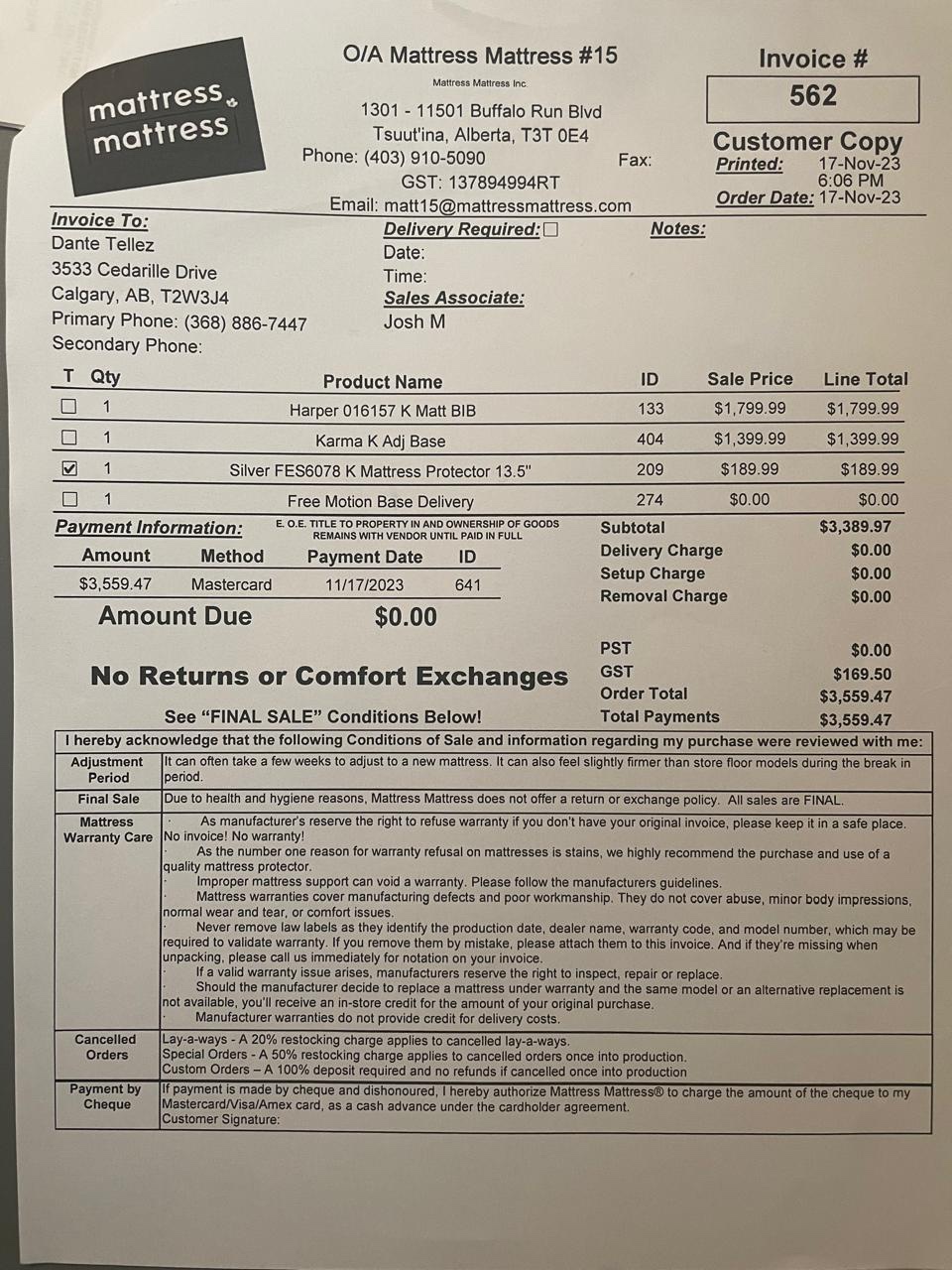 High quality firm King mattress 6 month use - photo 4