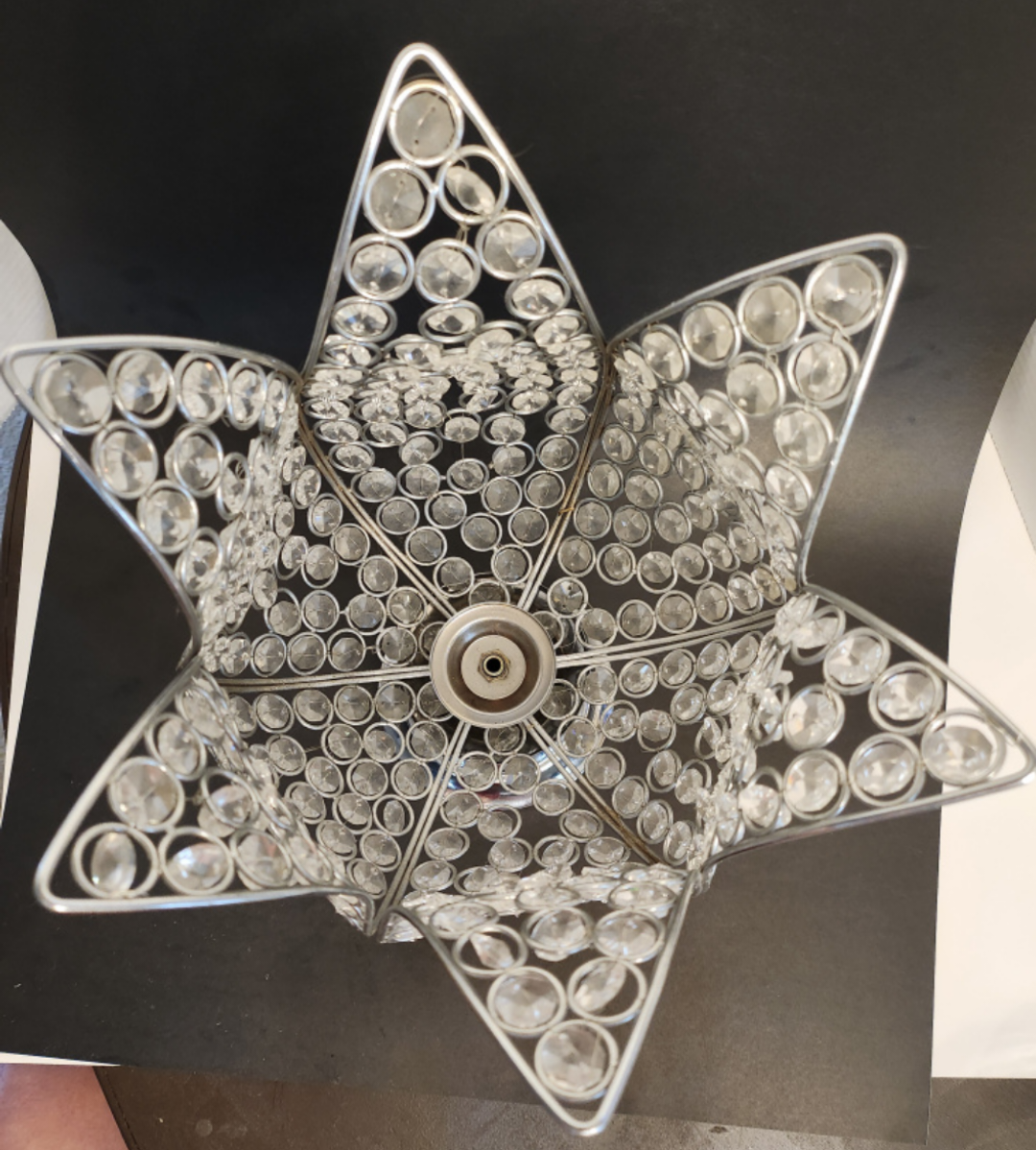 Tulip Crystal and Silver Metal Center Piece - photo 4
