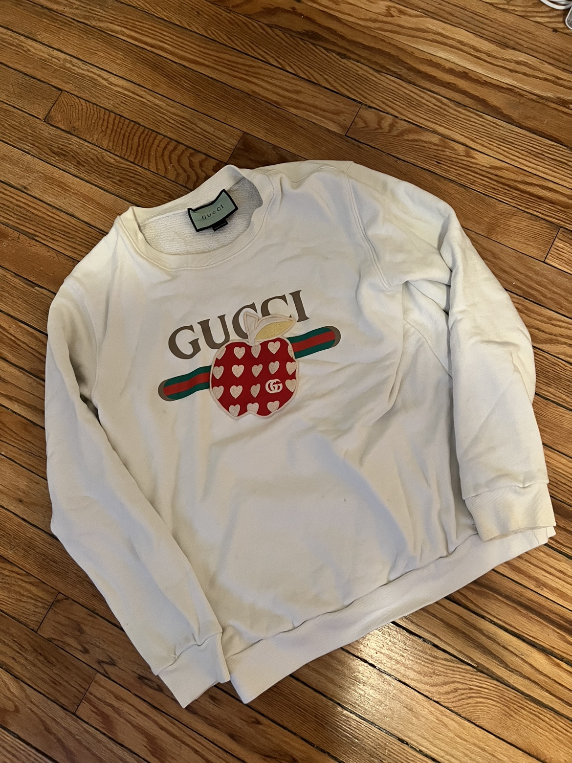 GUCCI Les Pommes Cotton Sweatshirt FINAL MARKDOWN - photo 3